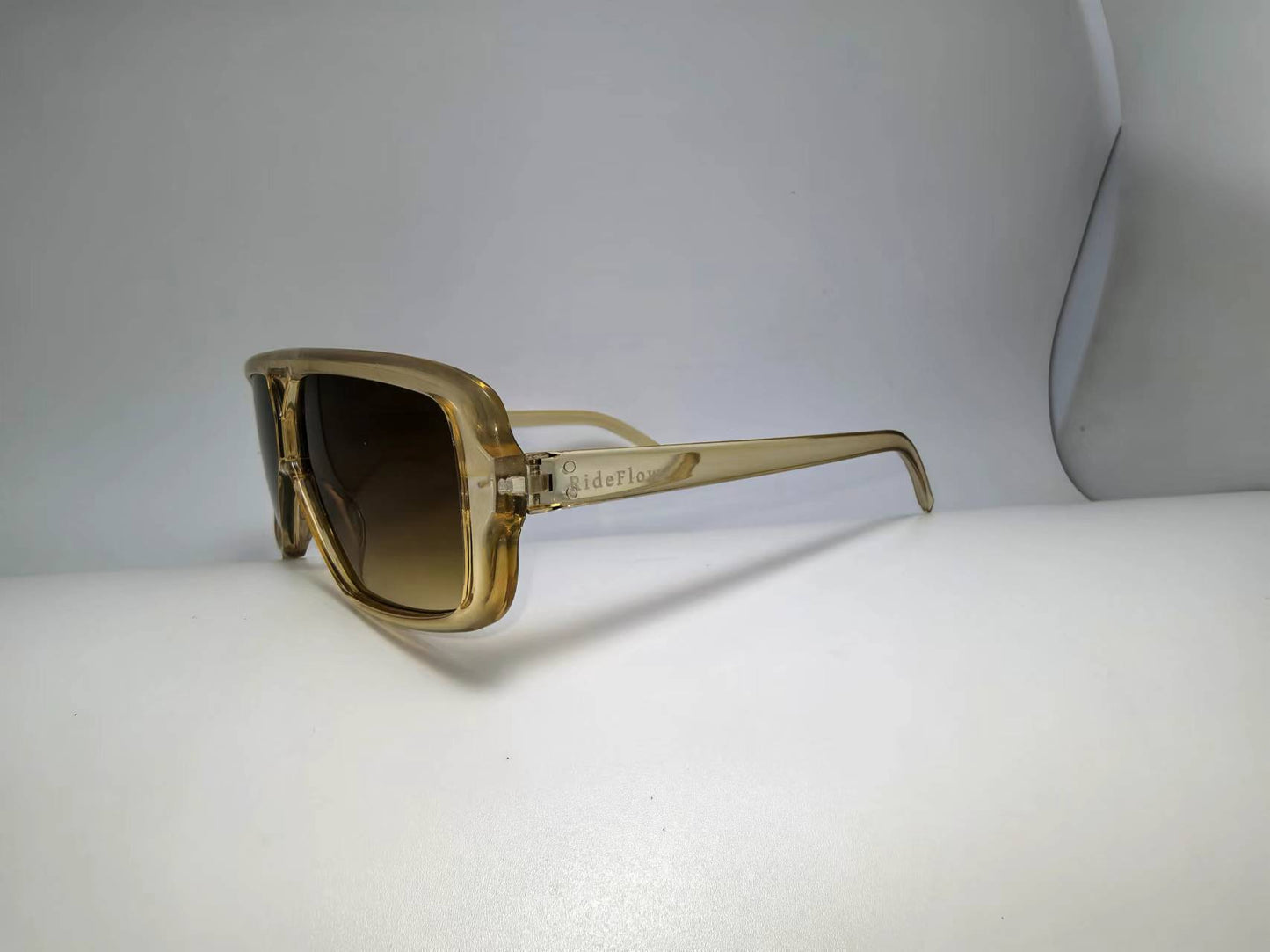 RideFlow Transparent Rectangle Polarized Sunglasses S19-4