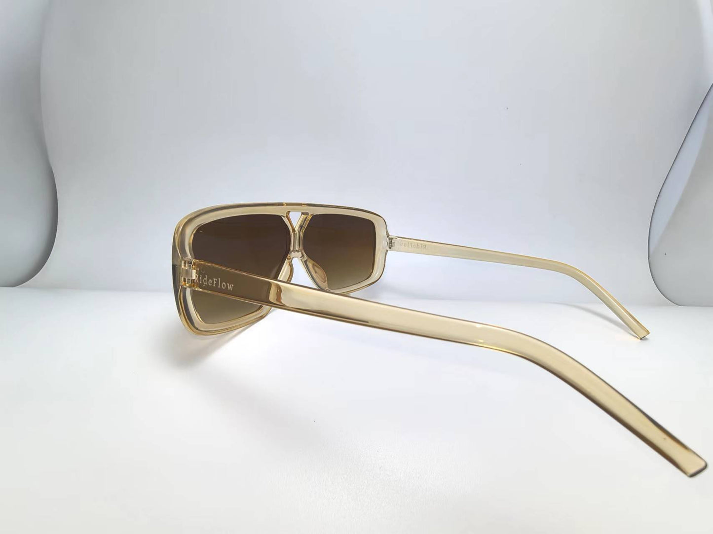 RideFlow Transparent Rectangle Polarized Sunglasses S19-4