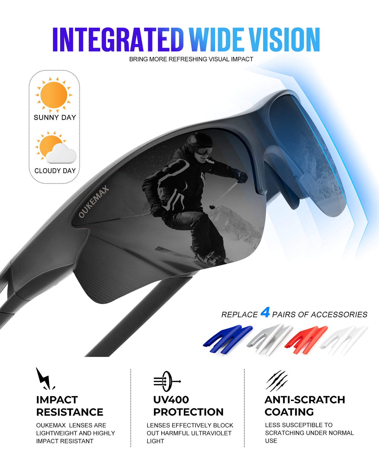 OUKEMAX Sports Sunglasses S61-1
