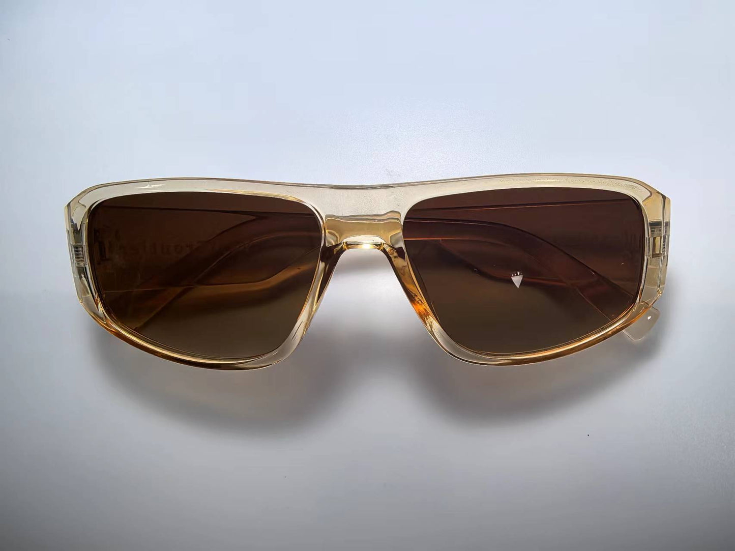 VastFrontier Luxury Translucent Rectangle Sunglasses 43-6