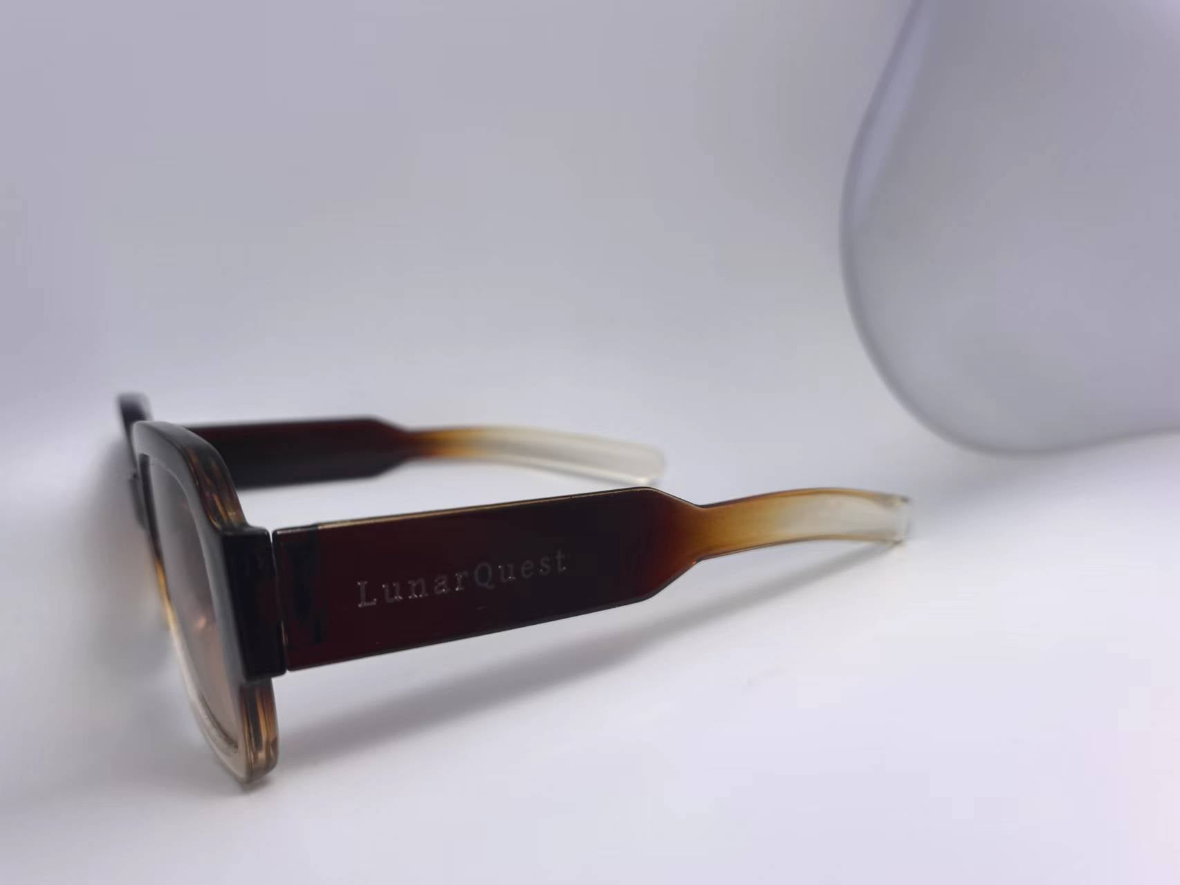 LunarQuest Luxury Gradient Frame Square Sunglasses S42-3