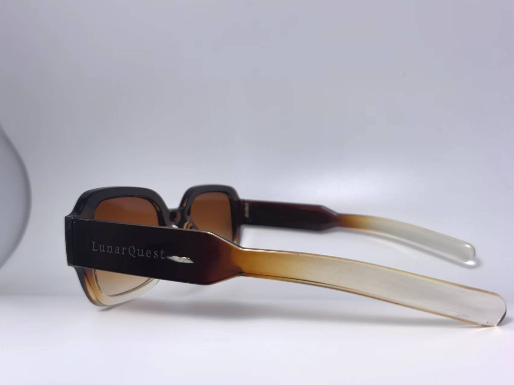 LunarQuest Luxury Gradient Frame Square Sunglasses S42-3