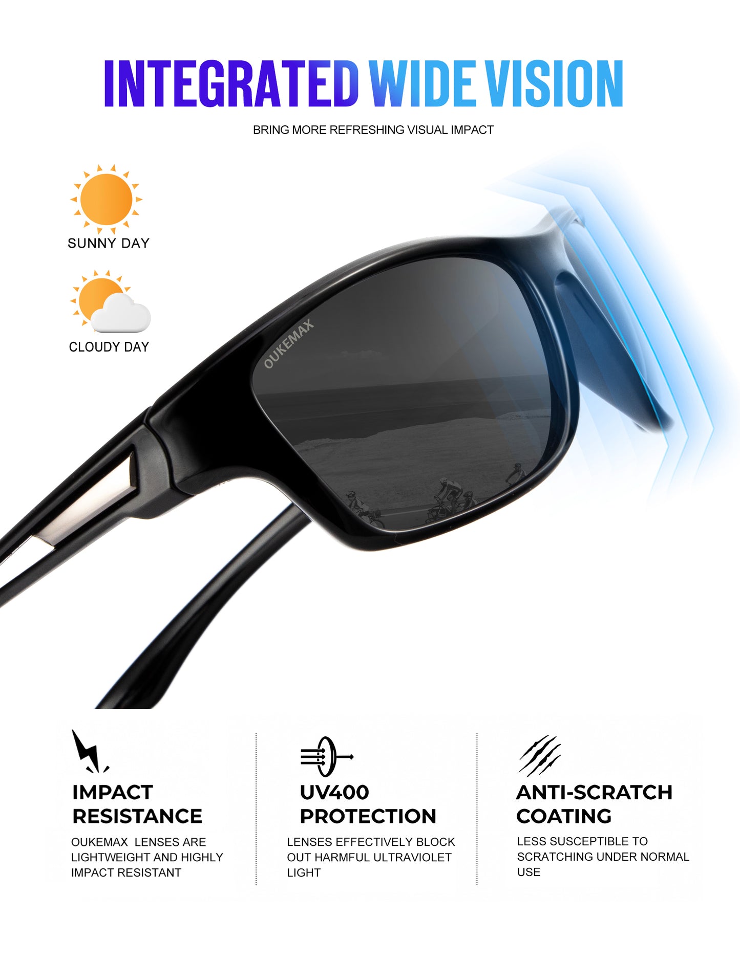 OUKEMAX Sports Sunglasses S63-1